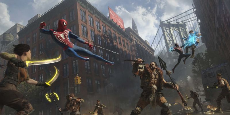Spider-Man fighting Kraven