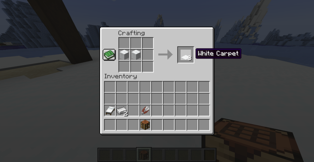 Steps to Make a Carpet in Minecraft