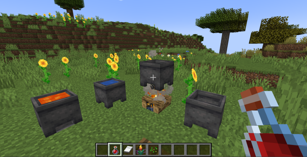 Uses of Cauldron in Minecraft
