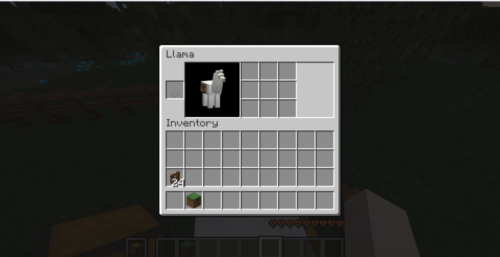 llama inventory minecraft
