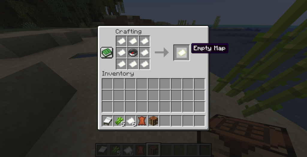 crafting table for map