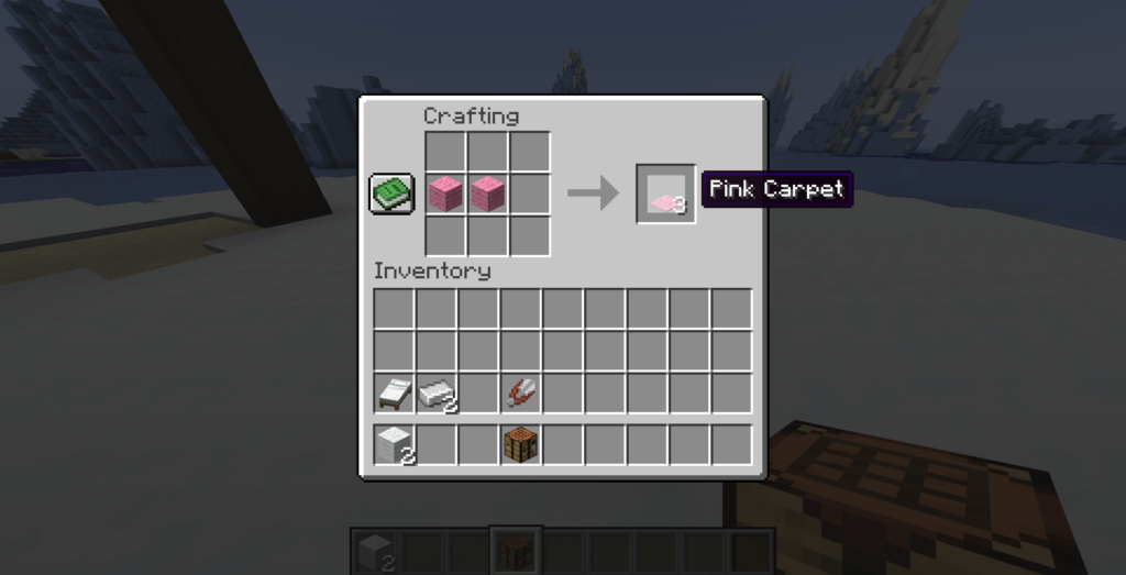 Steps to Make a Carpet in Minecraft