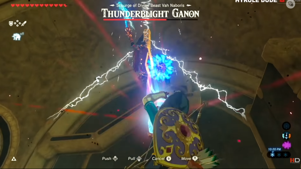 drop the pole on the head of ThunderBlight Ganon