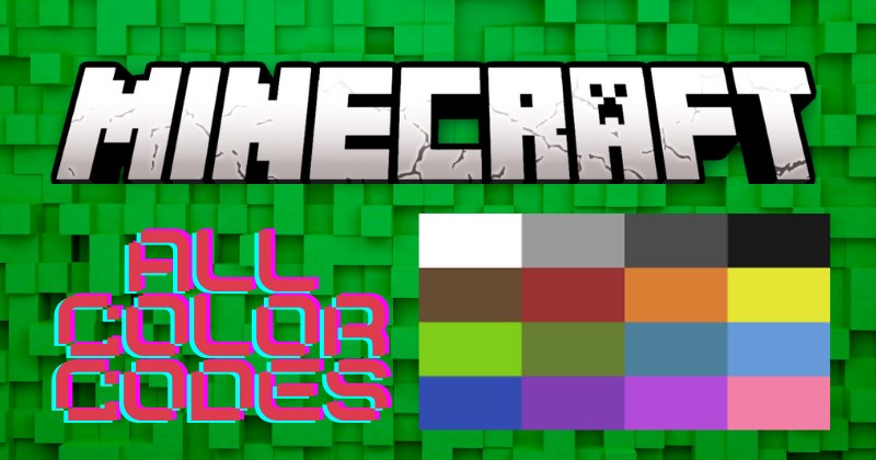 Color Codes In Minecraft