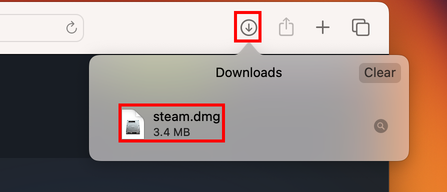 Double-click the Steam file