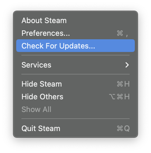 Steam Check for Updates