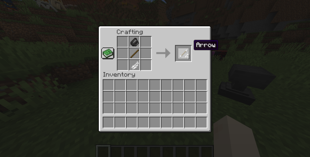 Steps To Make Arrows in Minecraft