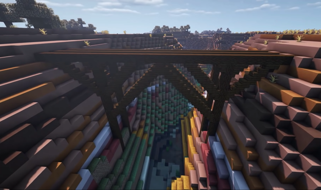 Medieval Sheltered Minecraft Bridge