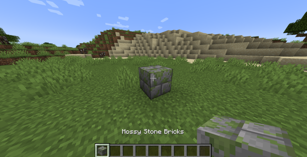 mossy stone brick