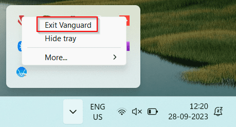 Exit-Vanguard