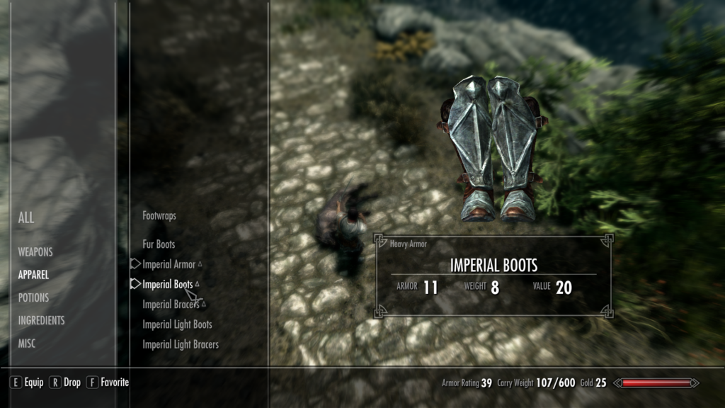 Boots in Skyrim