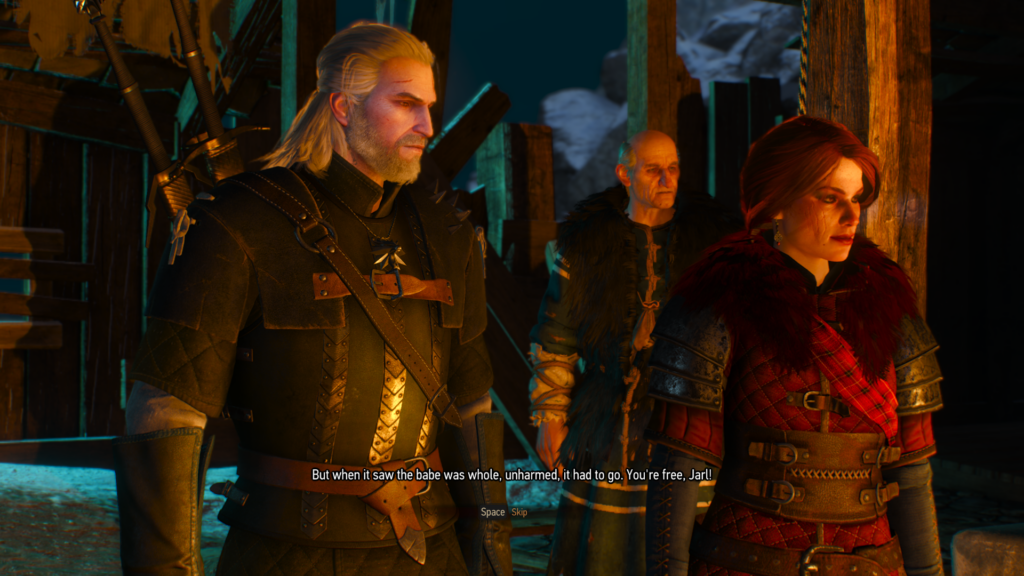 Geralt and Cerys - witcher 3 possession quest