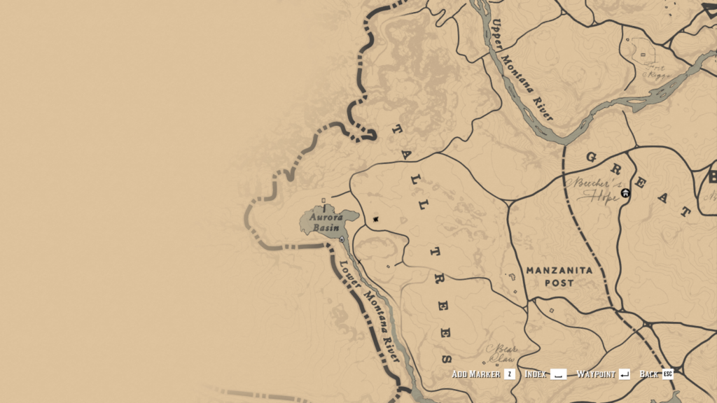 Aurora Basin Moose Locations in Red Dead Redemption 2