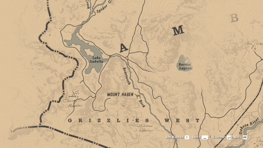 Lake Isabella Moose Locations in Red Dead Redemption 2